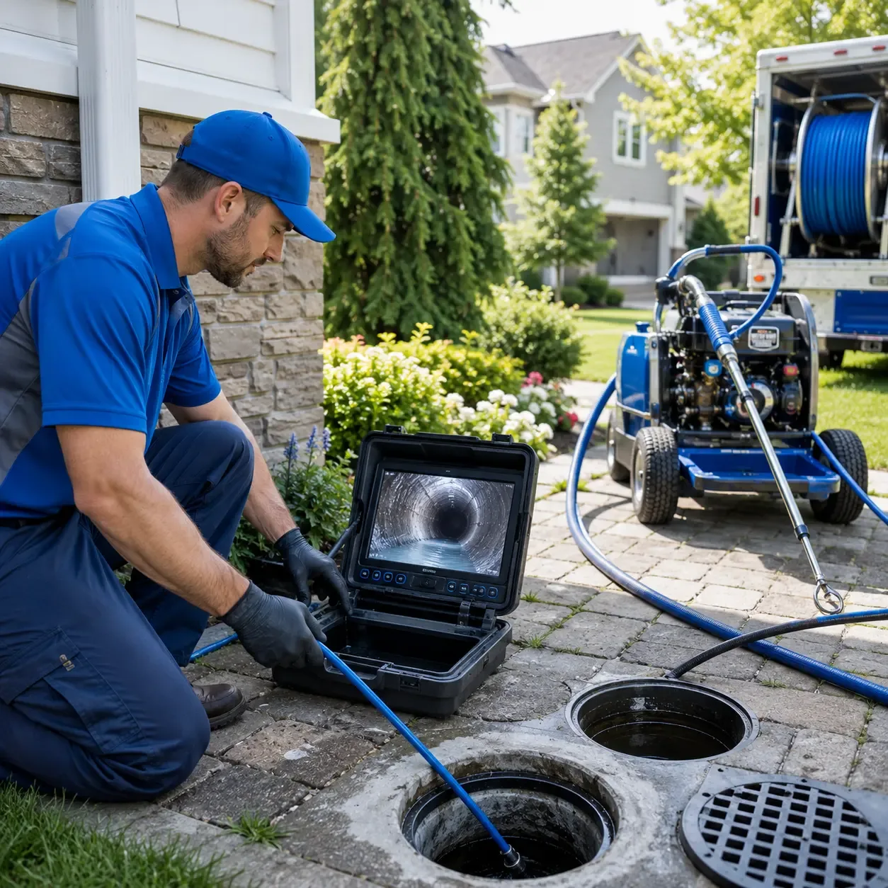 Outdoor drain cleaning professionals serving Inlet, NY